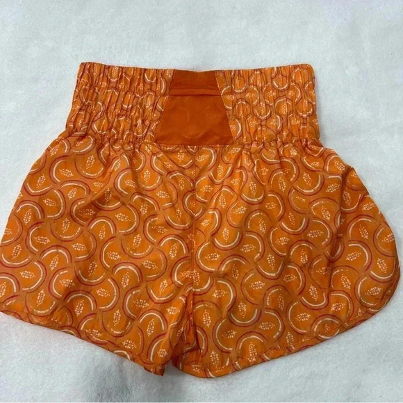Free People Movement Orange Logo Way Home Shorts - Picture 6 of 10